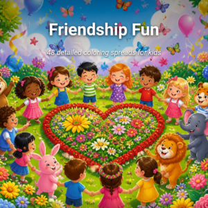 Coloring Book Plan — Friendship Fun