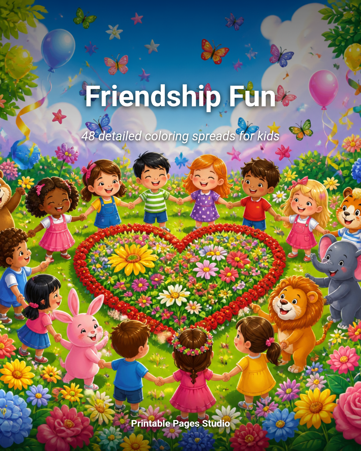 Coloring Book Plan — Friendship Fun