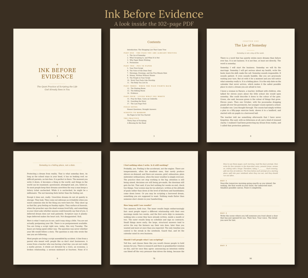Ink Before Evidence: A Christian Guide to Scripting Your