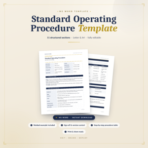 Standard Operating Procedure Template for Teams