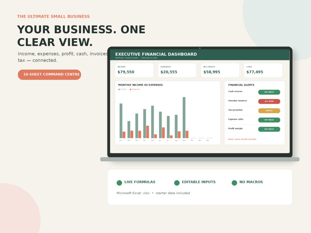 The Ultimate Small Business Spreadsheet Dashboard