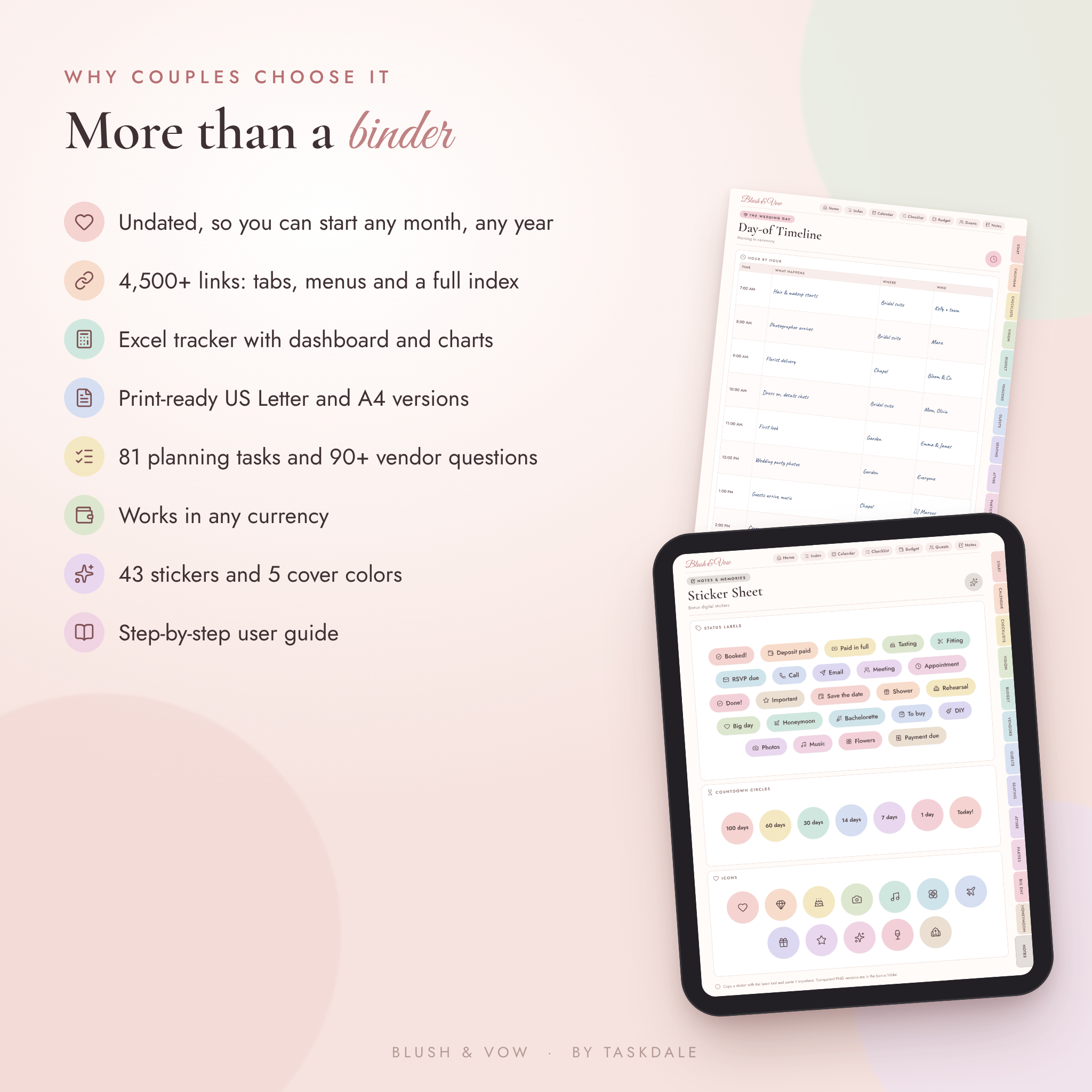 Why couples choose the Blush & Vow wedding planner