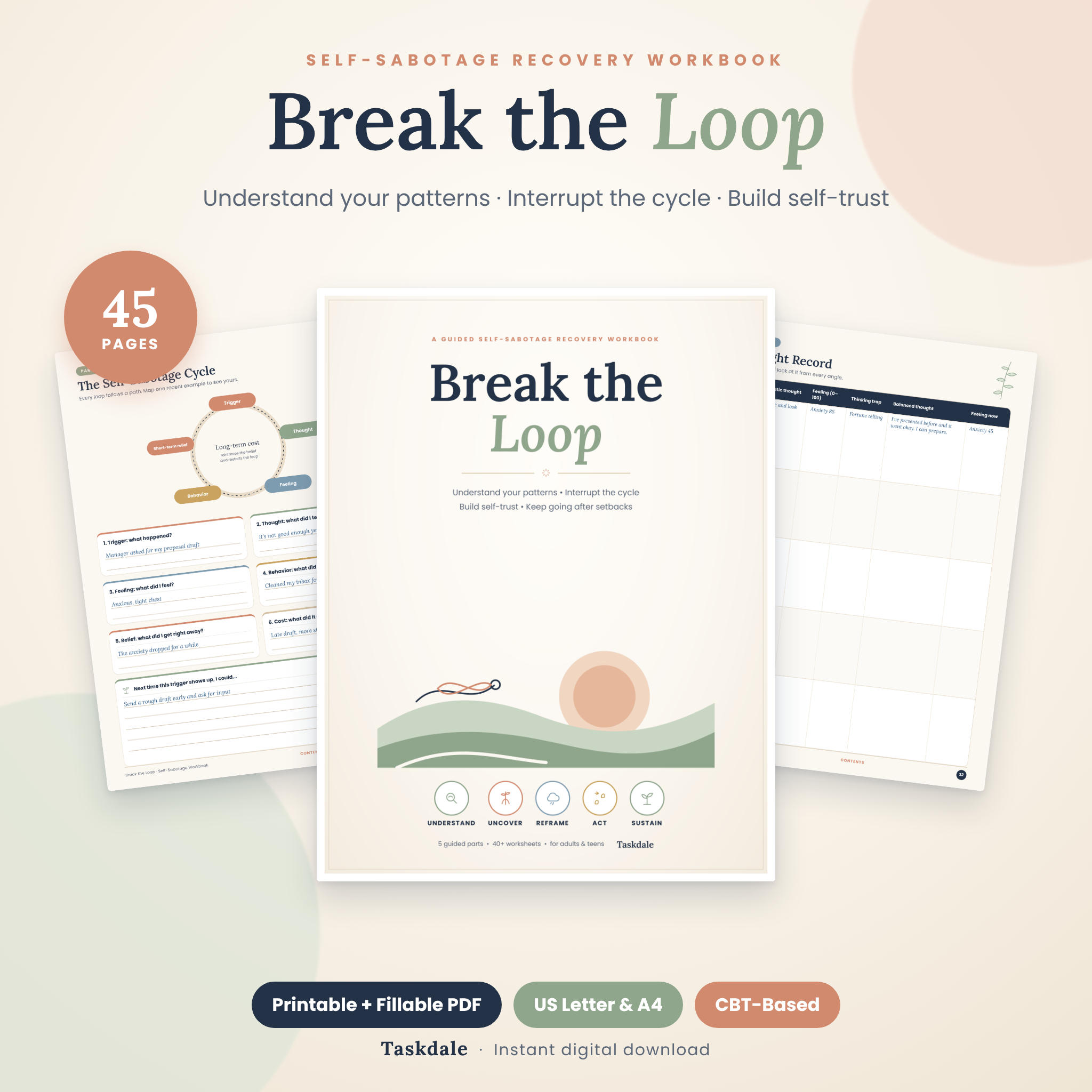 Break the Loop self-sabotage workbook by Taskdale