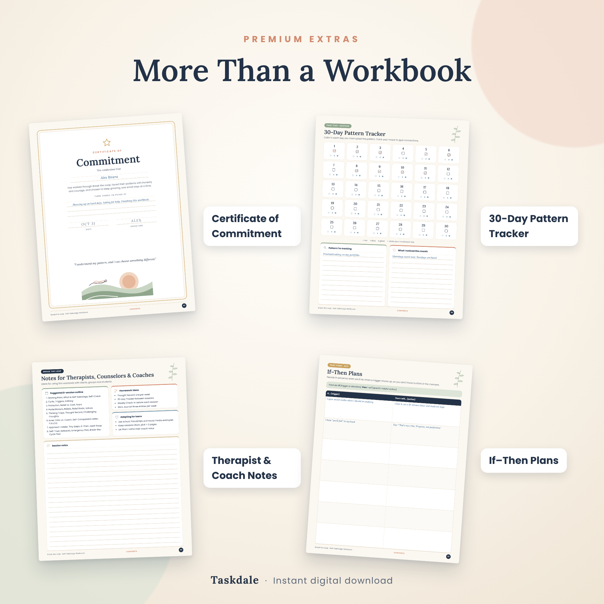 Break the Loop self-sabotage workbook by Taskdale