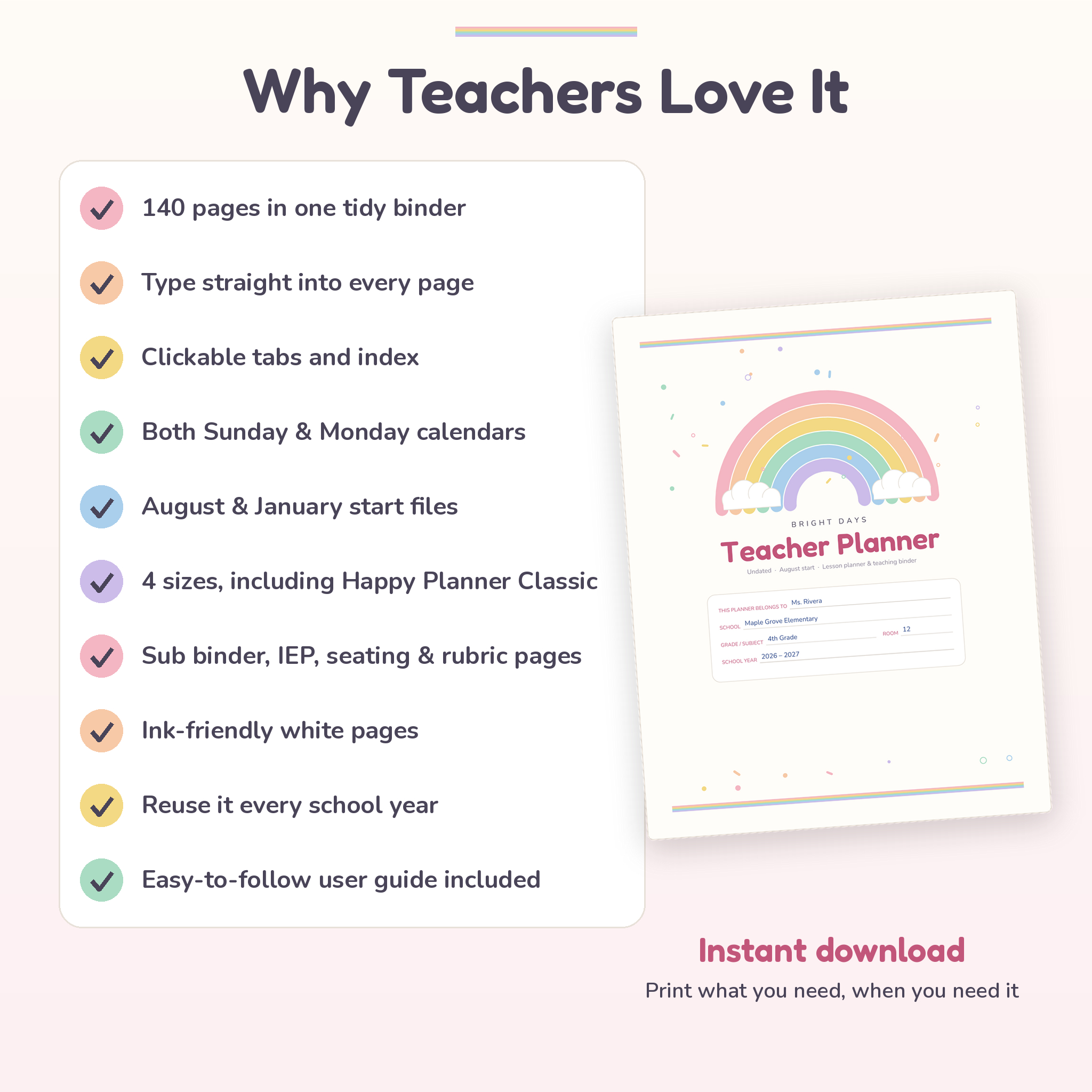 Why teachers love this lesson planner and teaching binder