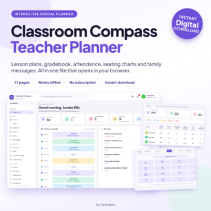 Classroom Compass Digital Teacher Planner | Lesson Plans, Gradebook, Attendance and Seating Charts