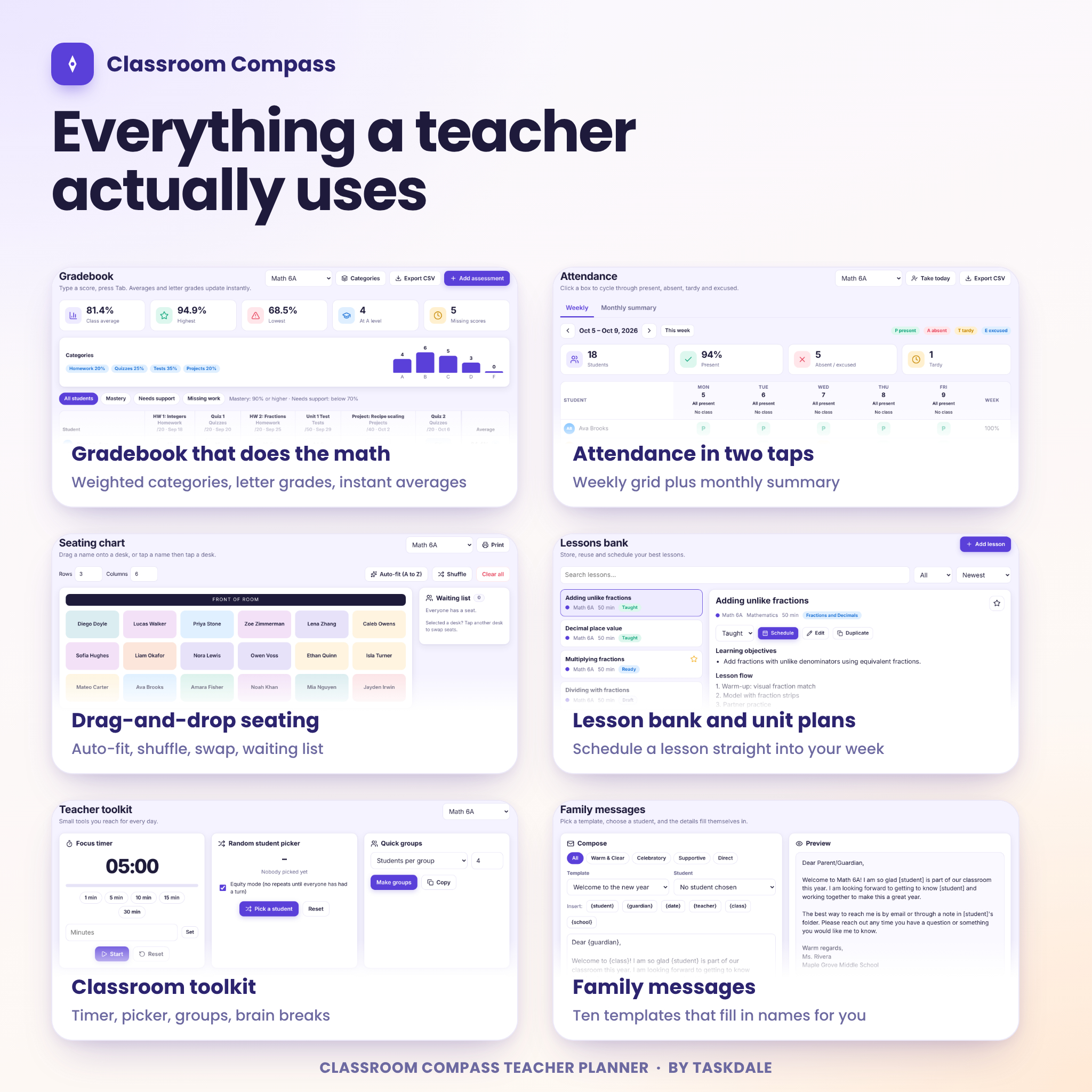 Classroom Compass Teacher Planner - Image 2