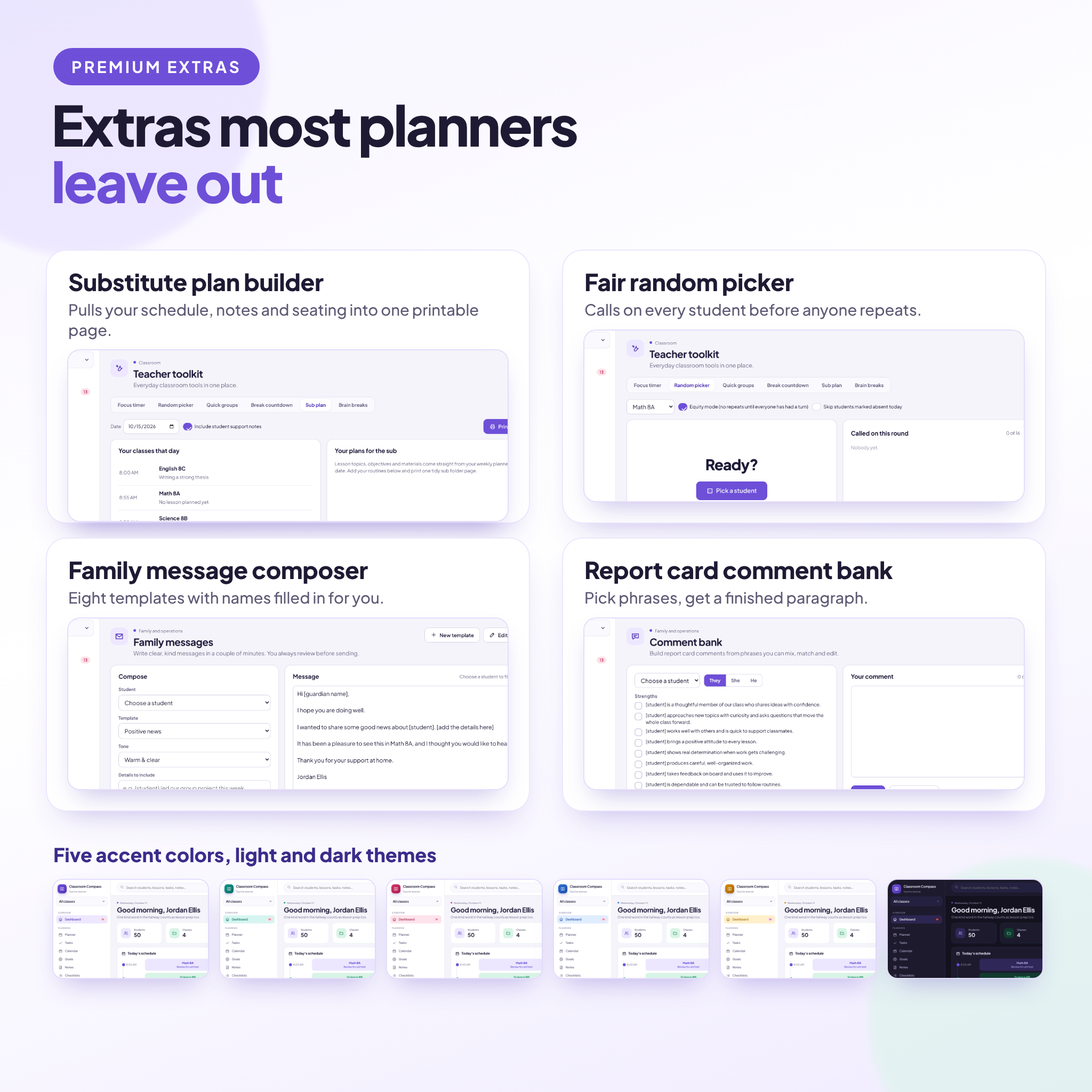 Classroom Compass Digital Teacher Planner | Lesson Plans, Gradebook, Attendance and Seating Charts - Image 7