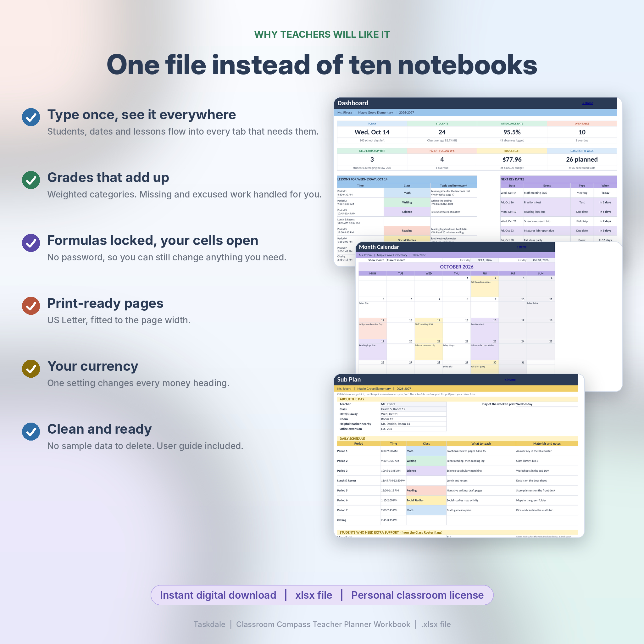 Classroom Compass Teacher Planner Workbook - Image 8
