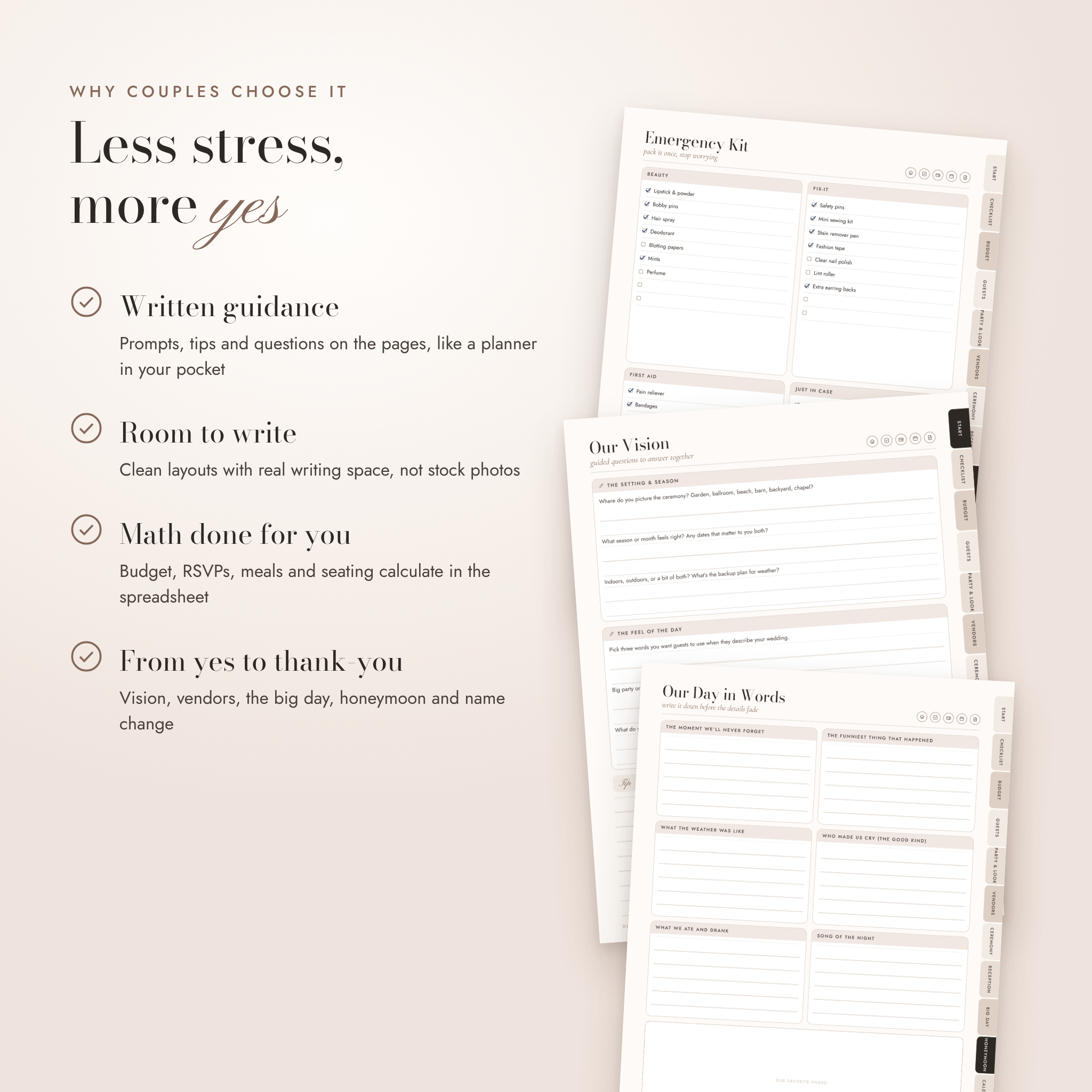 Why couples choose the Dovetail wedding planner