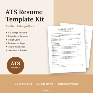 Essential ATS Resume Kit for Word and Google Docs, listing image 01