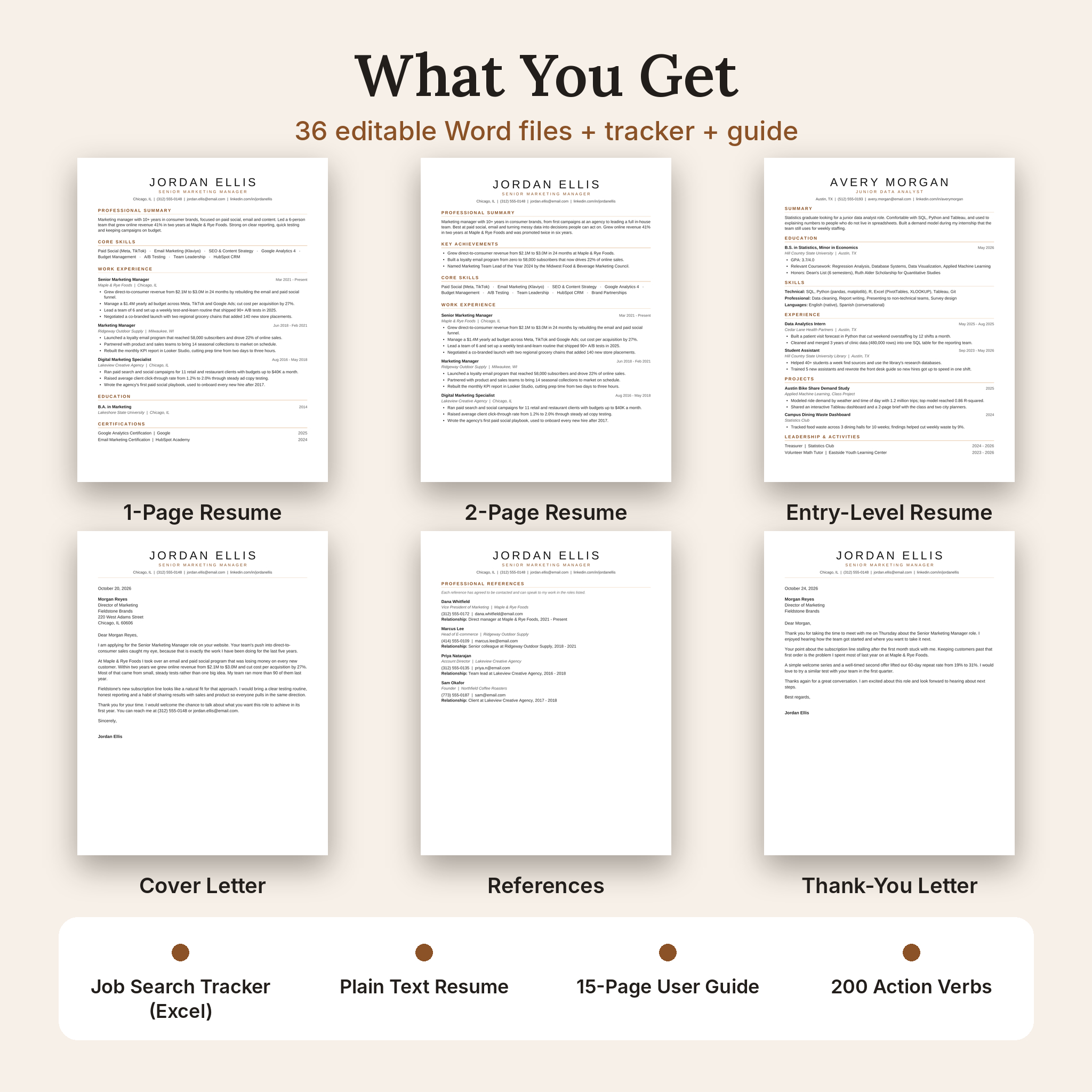 Essential ATS Resume Kit for Word and Google Docs, listing image 03