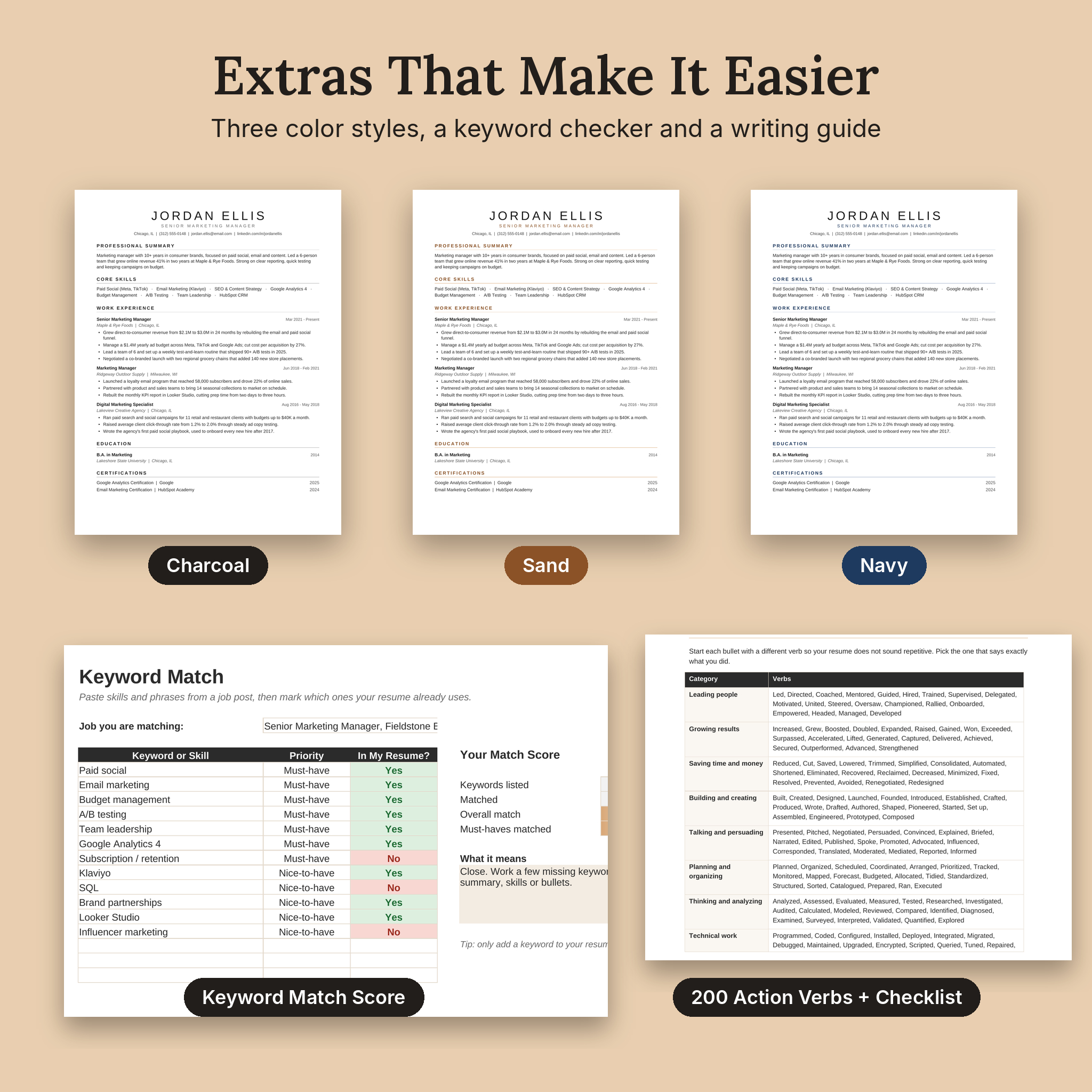 Essential ATS Resume Kit for Word and Google Docs, listing image 07