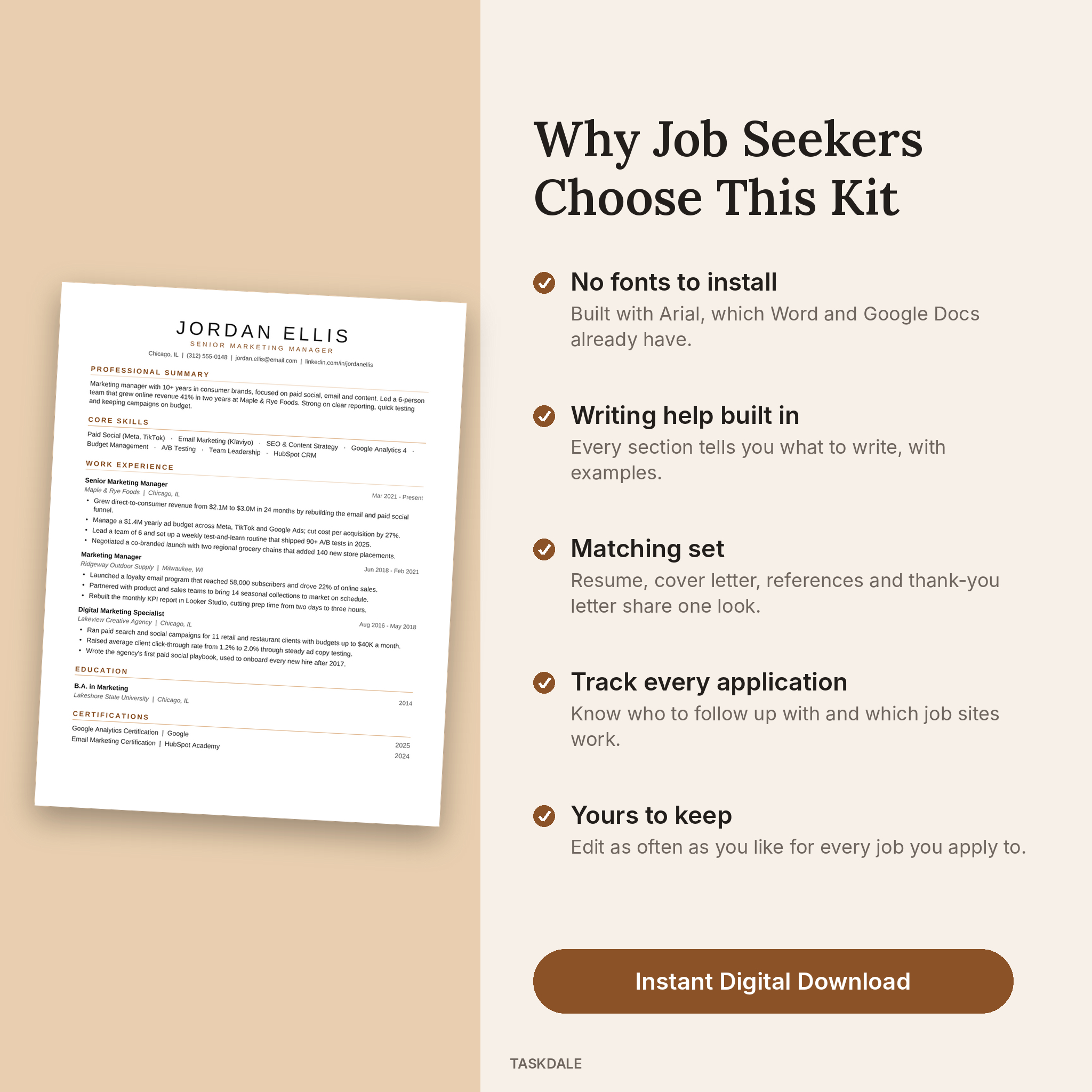 Essential ATS Resume Kit for Word and Google Docs, listing image 08