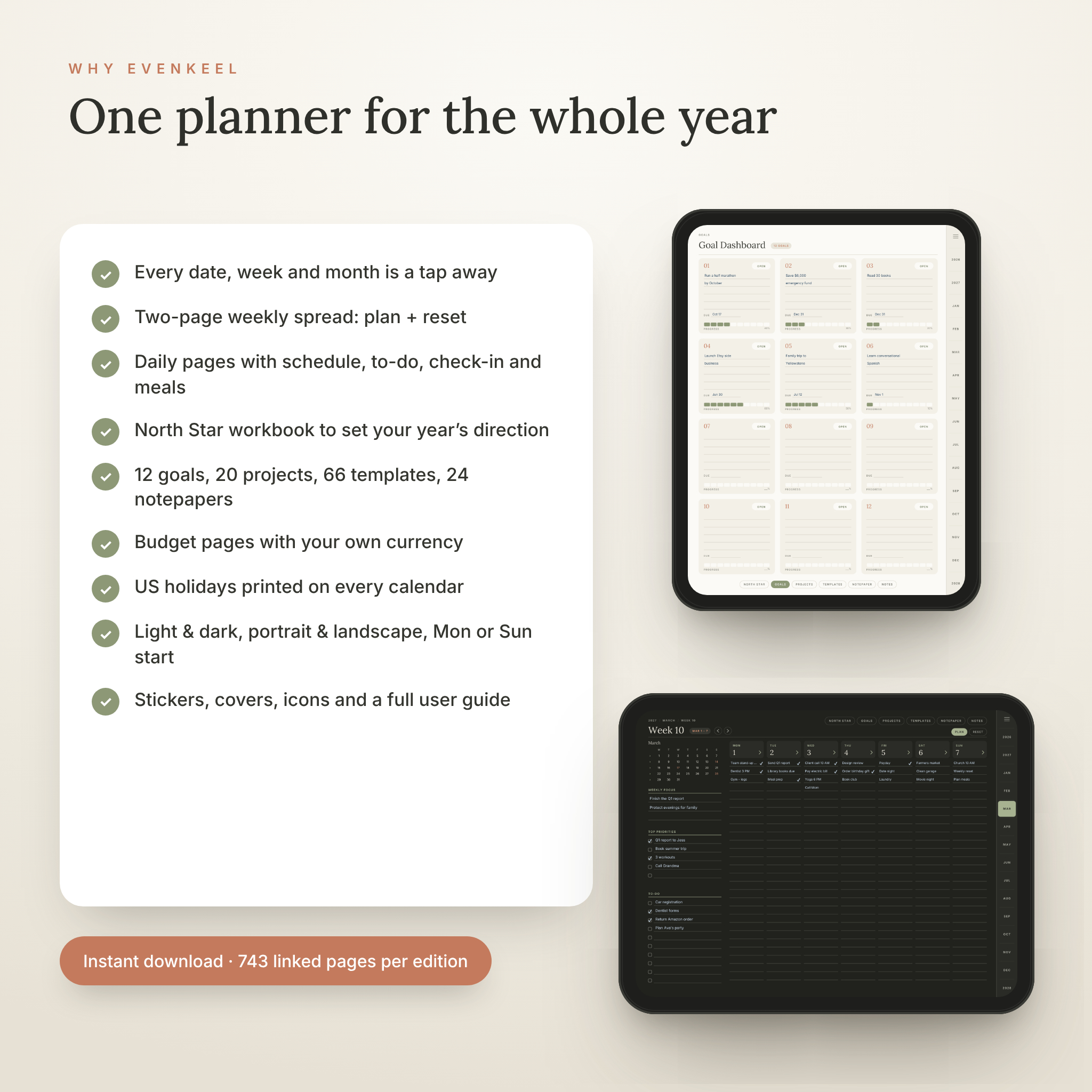 Why choose the Evenkeel 2027 digital planner