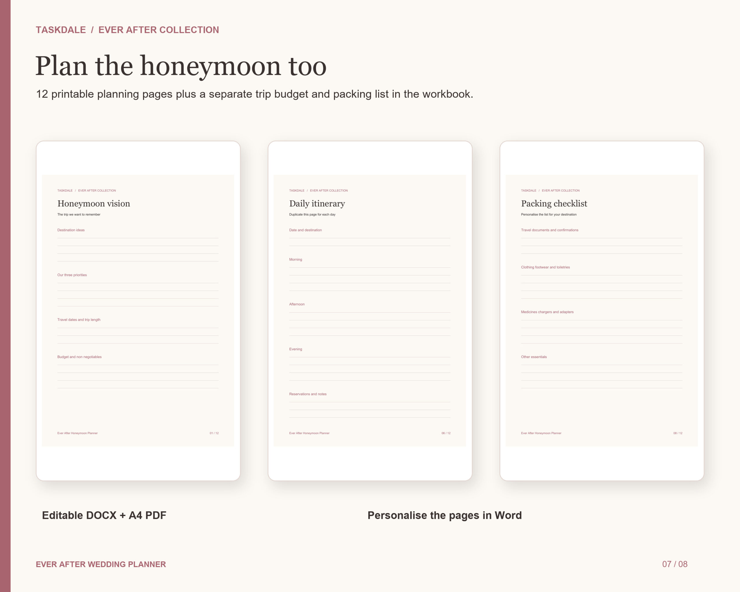 Ever After Wedding Planner Bundle – Budget, Guests, Seating - preview 7