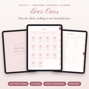 Ever Ours digital wedding planner on iPad, hero image