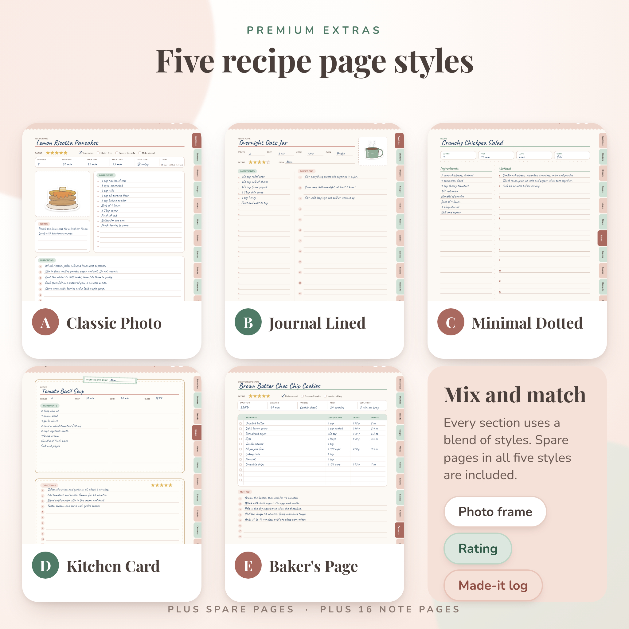 Hearthside Digital Recipe Book & Meal Planner | Hyperlinked PDF with 2027-2028 Dated Planner - Image 7