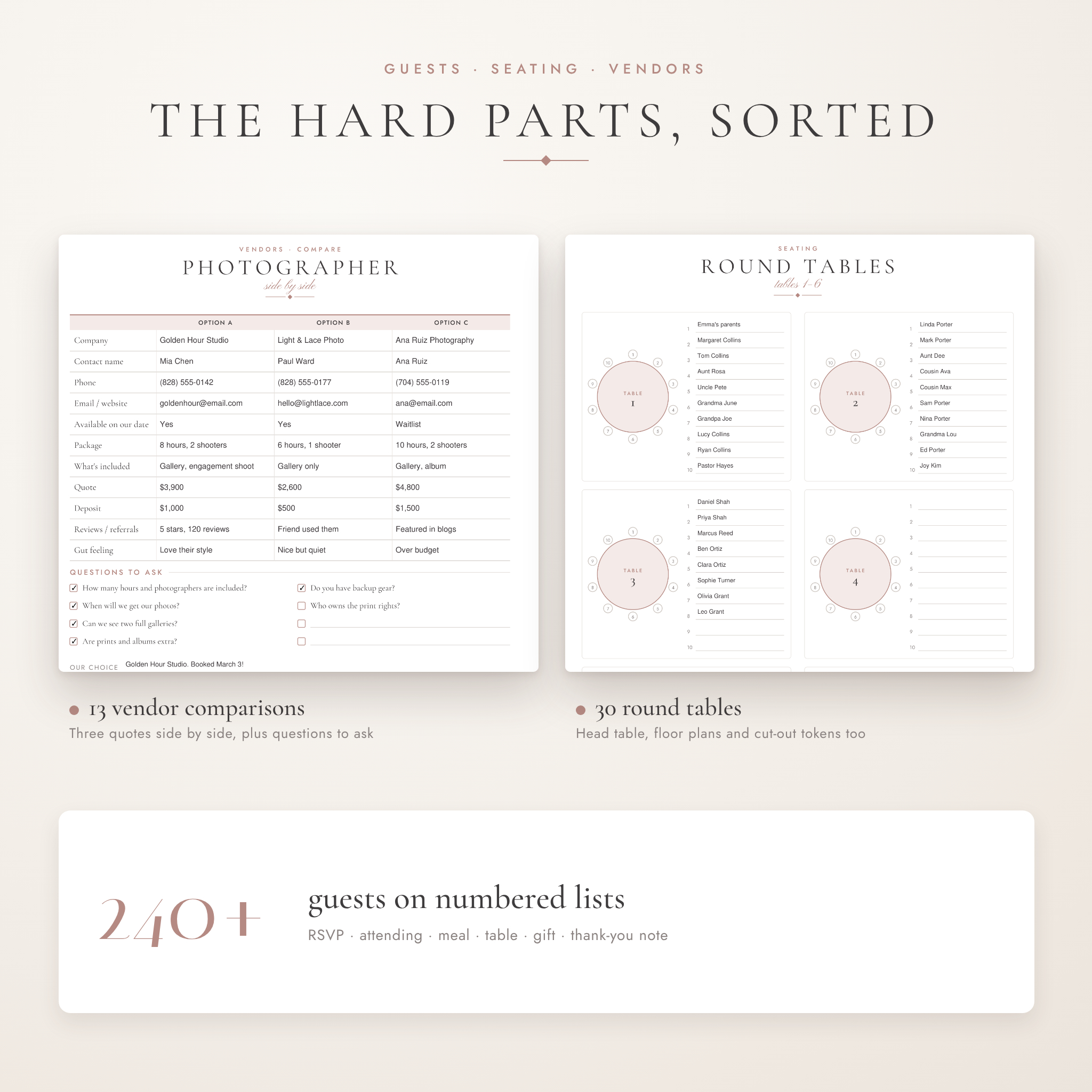 Ivory & Ash printable wedding planner 07
