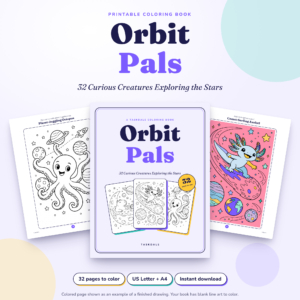 Orbit Pals Printable Coloring Book