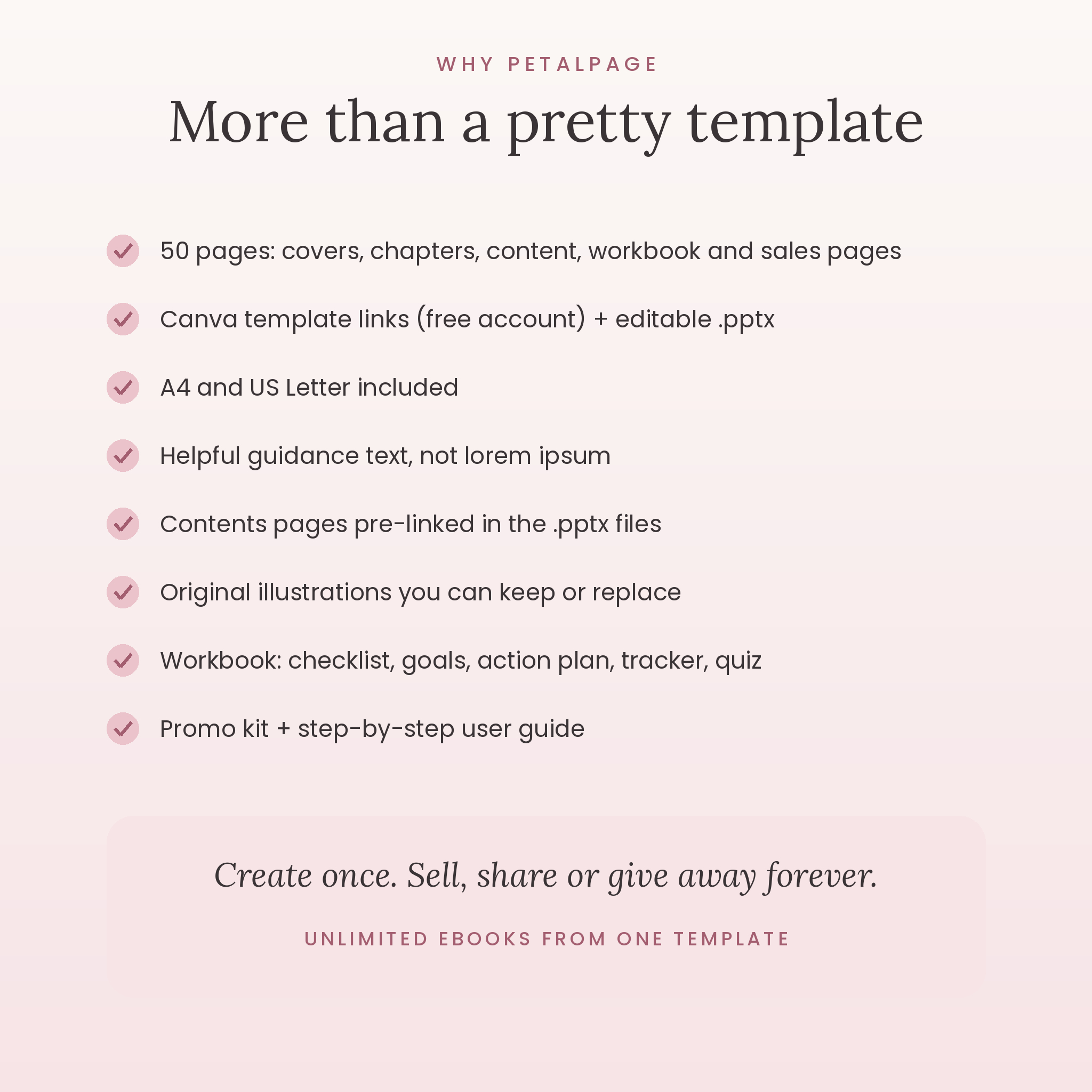 Why choose Petalpage ebook template