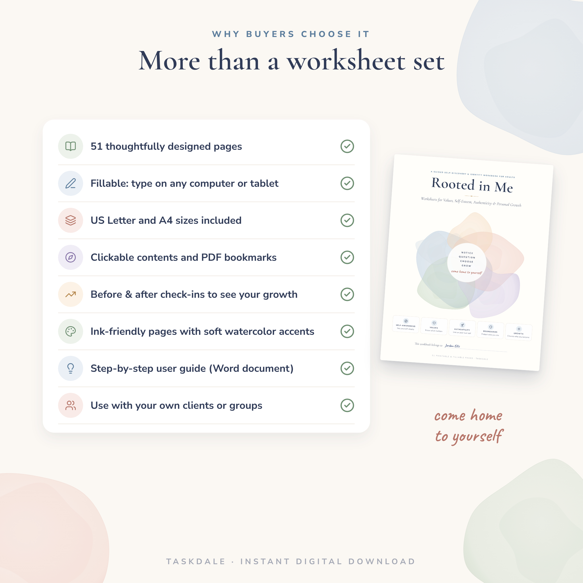Why buyers choose the Rooted in Me self-identity workbook