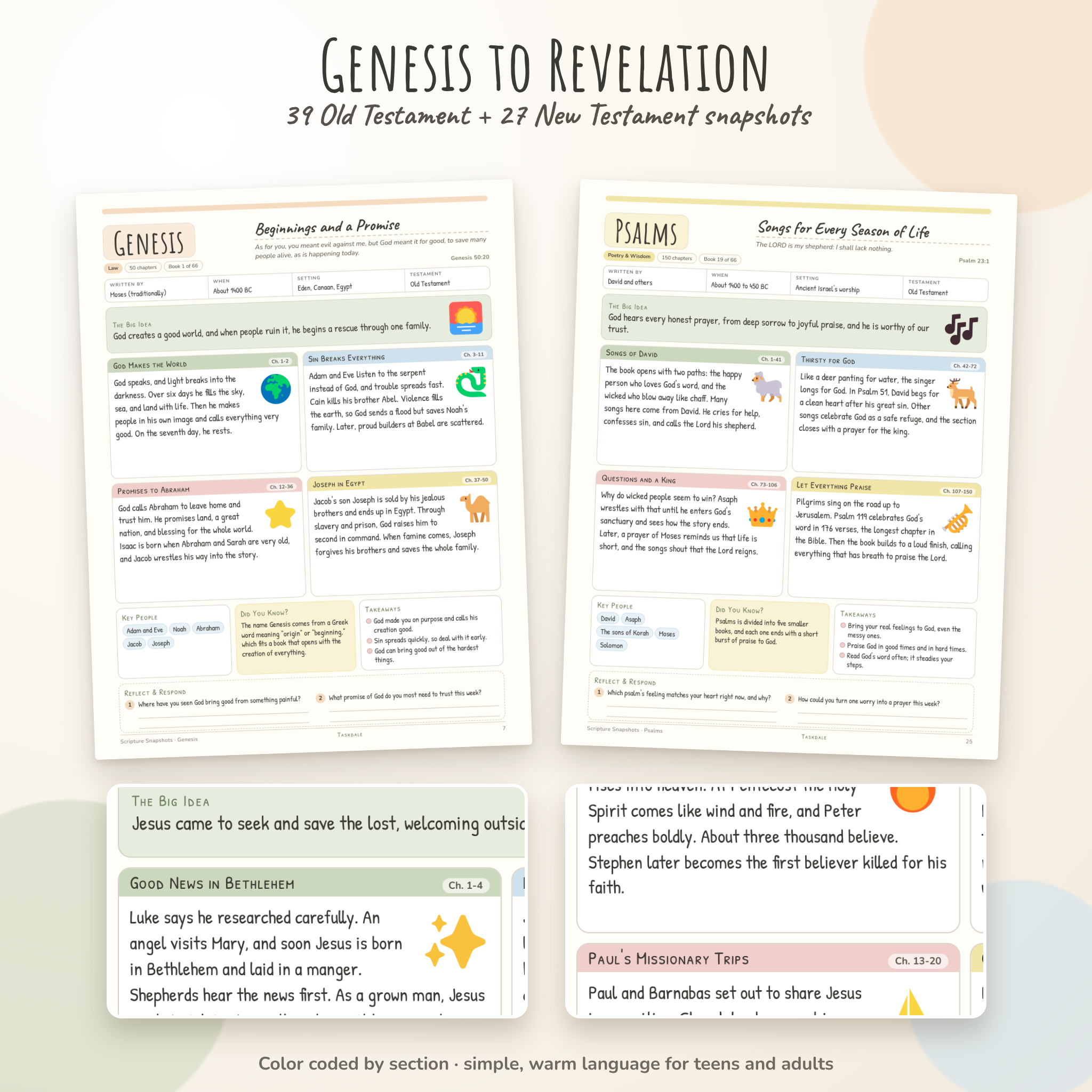 Scripture Snapshots: Illustrated Bible Study Guide for All 66 Books - Image 4