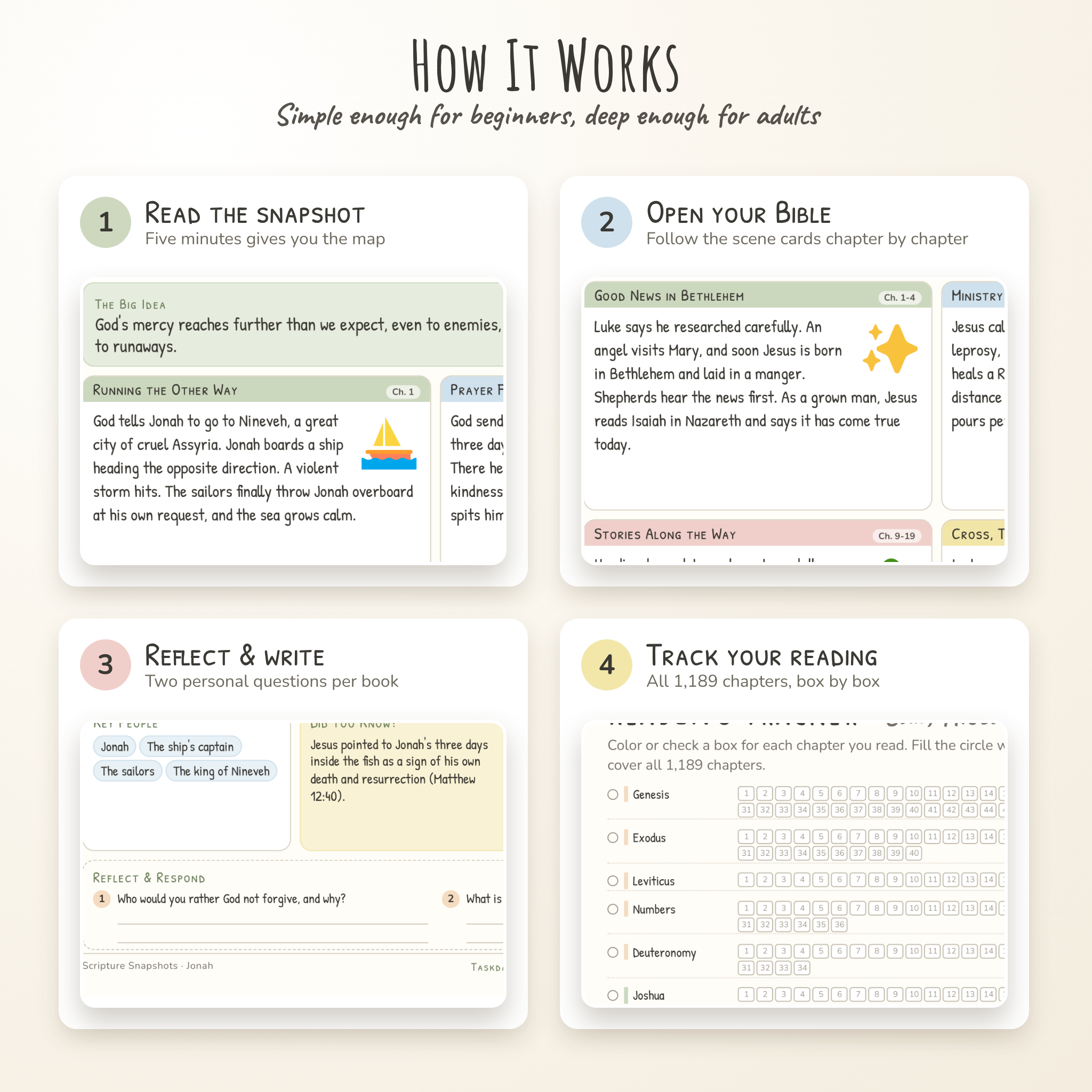 Scripture Snapshots: Illustrated Bible Study Guide for All 66 Books - Image 6