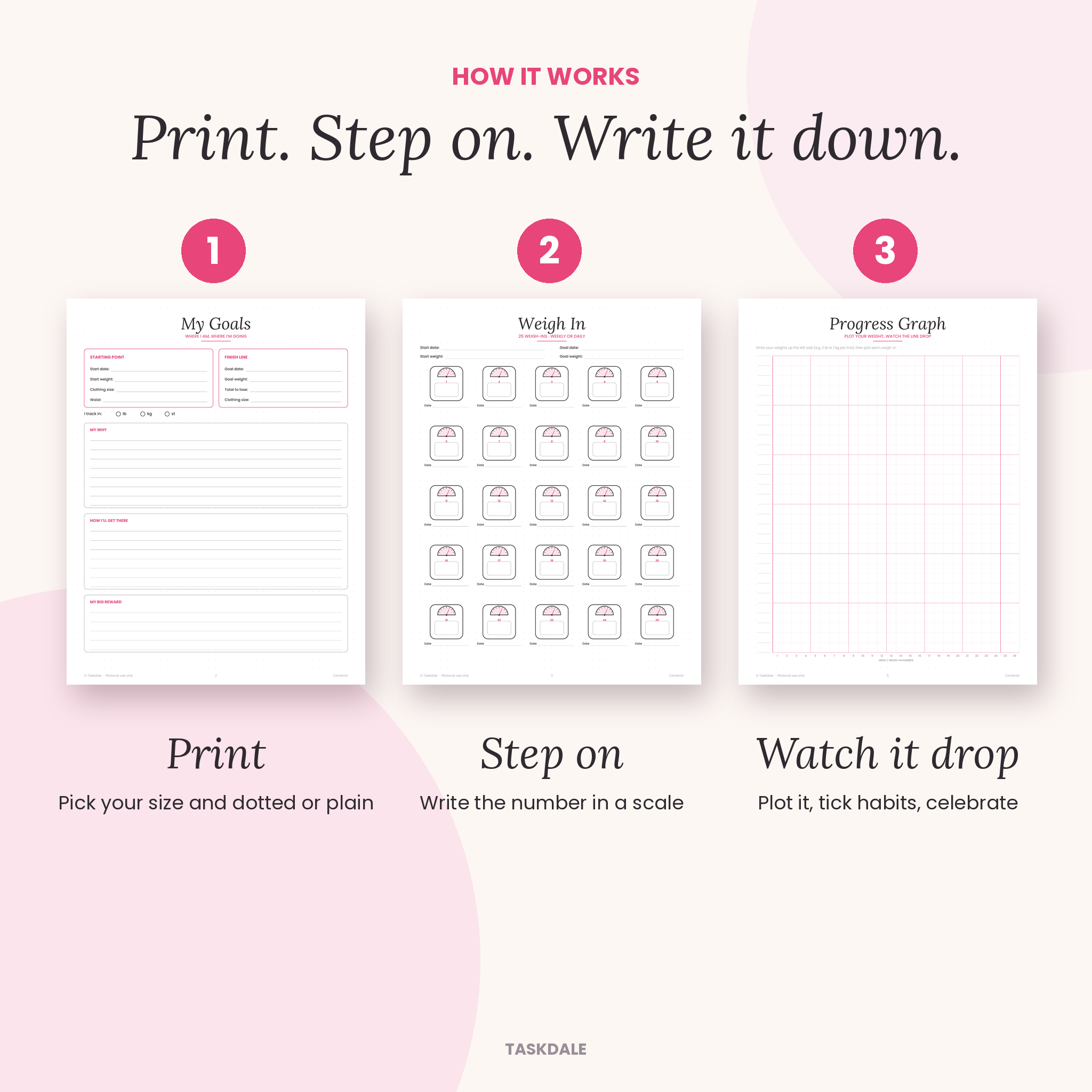 Step On Weigh-In Journal – Printable Weight Loss Tracker - Image 6