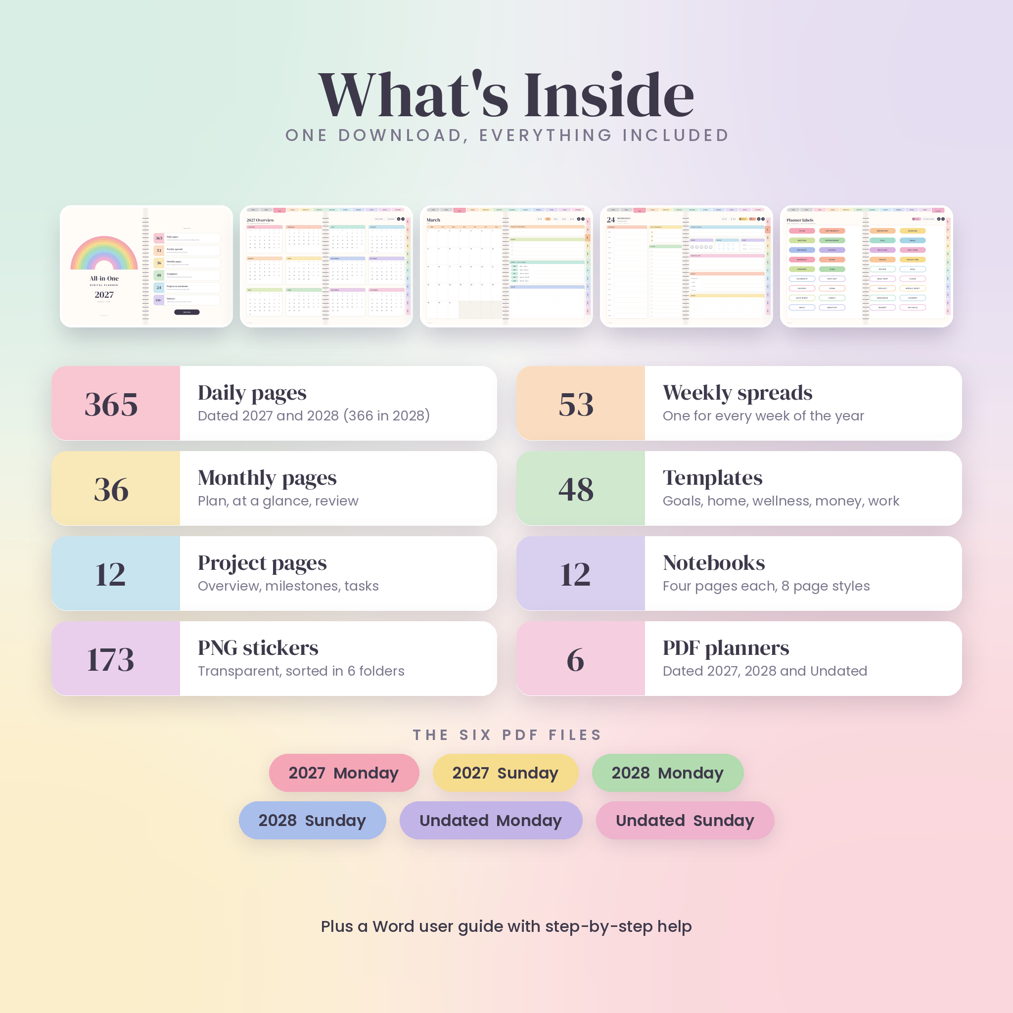 Taskdale All-in-One Digital Planner 2027, 2028 and Undated - preview 3