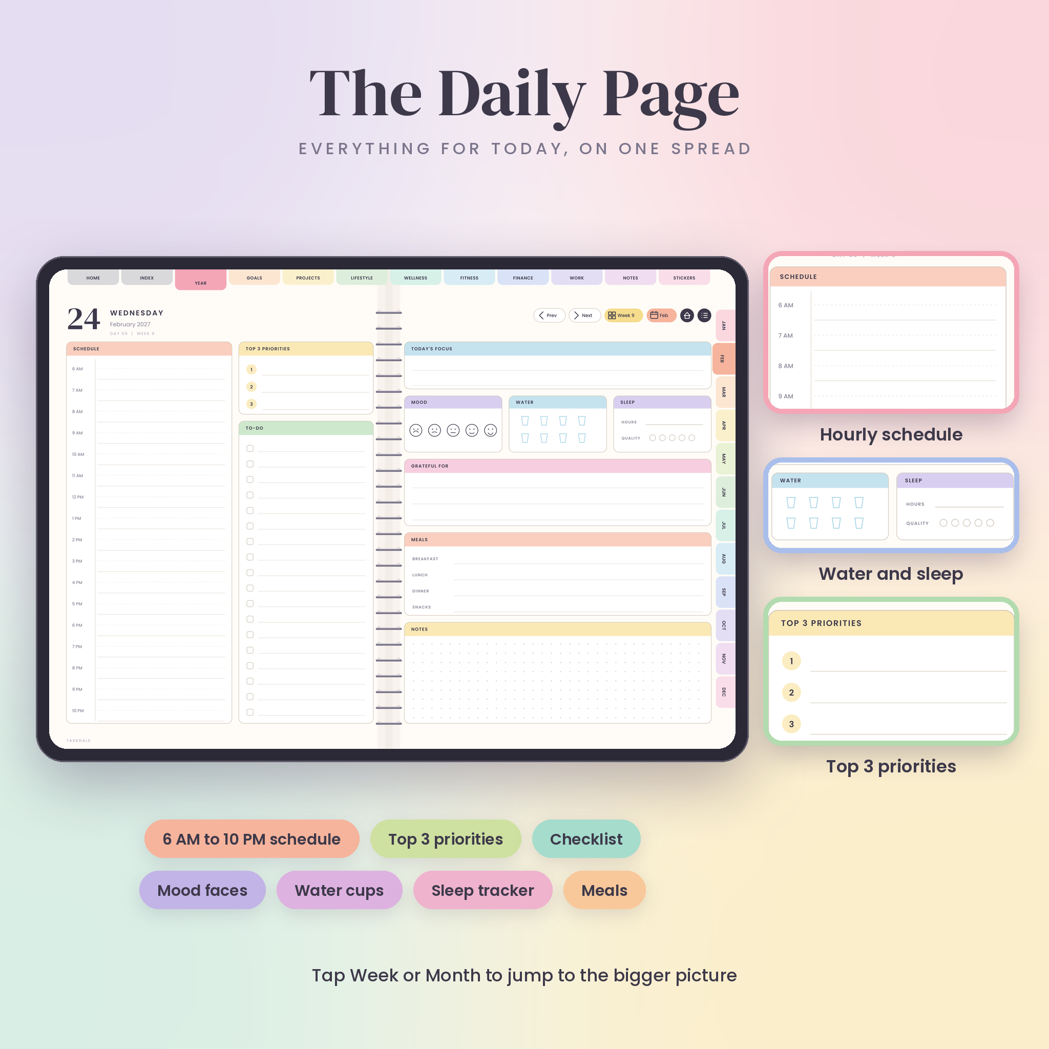 Taskdale All-in-One Digital Planner 2027, 2028 and Undated - preview 4