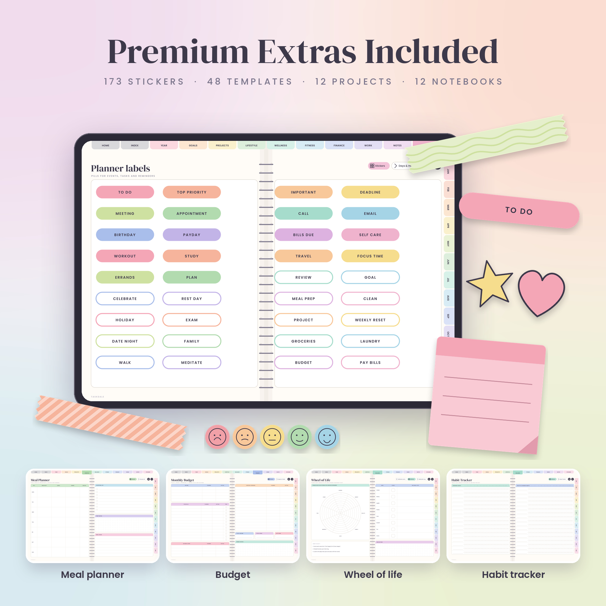 Taskdale All-in-One Digital Planner 2027, 2028 and Undated - preview 7