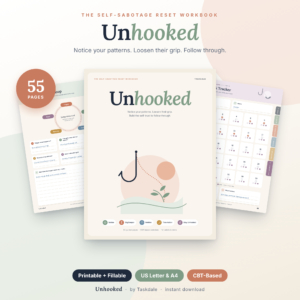 Unhooked self-sabotage workbook by Taskdale